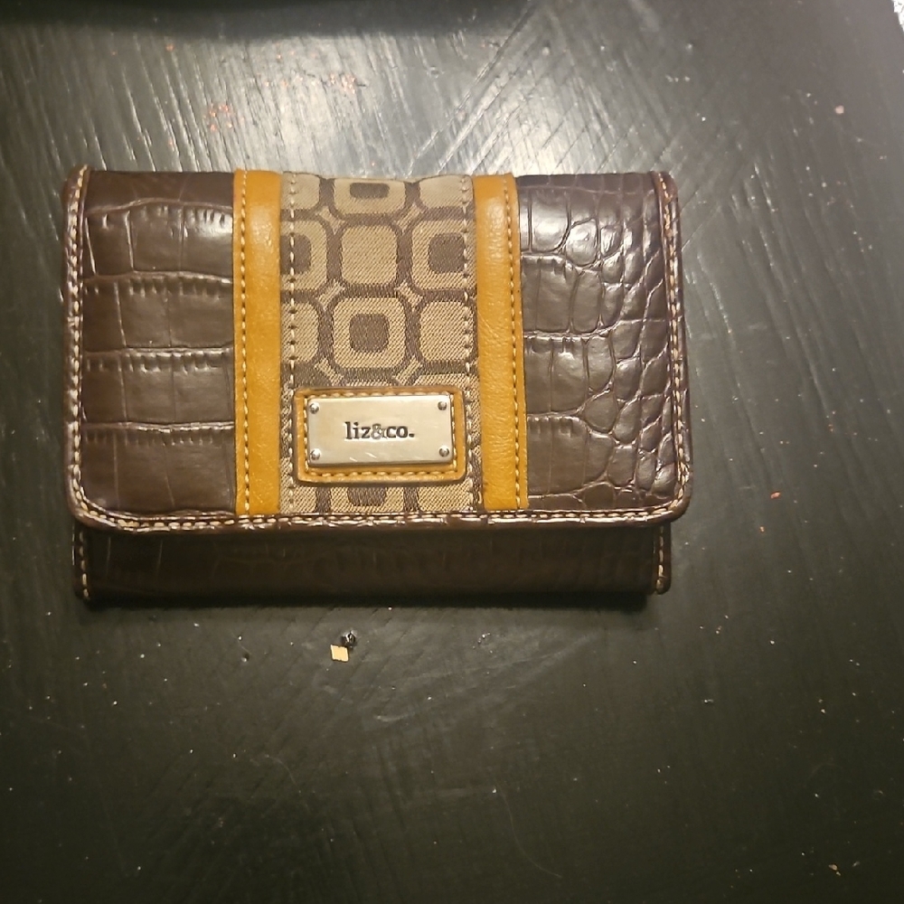 Liz & Co. Brown and Tan Wallet
